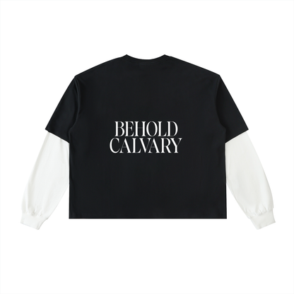 BEHOLD CALVARY LONG SLEEVE TEE